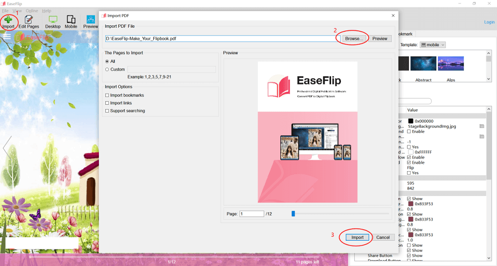 EaseFlip นำเข้า PDF