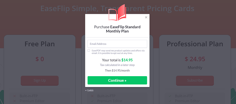 Pay for EaseFlip Subscription