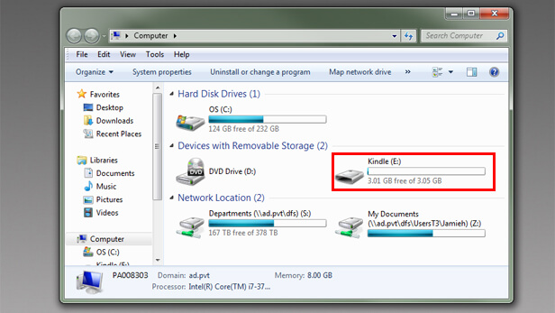 Ikonekta ang Kindle at Computer