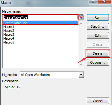 Eliminazione macro per sviluppatori Excel