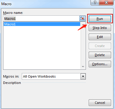 Ang Excel Developer Macro Run