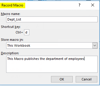 Itinatakda ng Excel Developer ang setting ng Macro