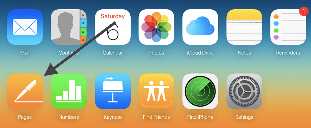 iCloud- Pages