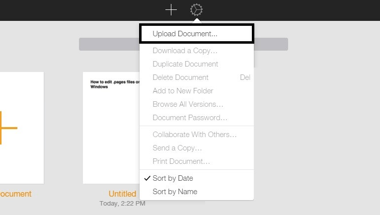 Télécharger le document iCloud
