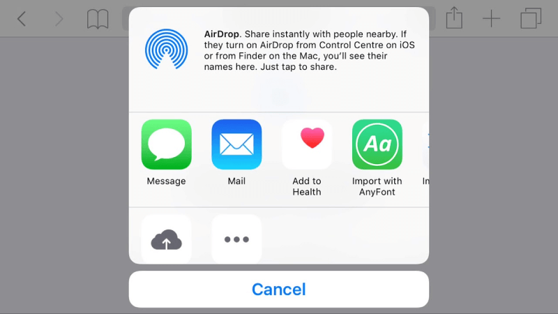 Fon Terbuka iOS dengan AnyFont