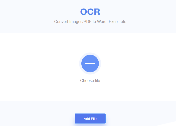 LightPDF OCR-Upload-Datei