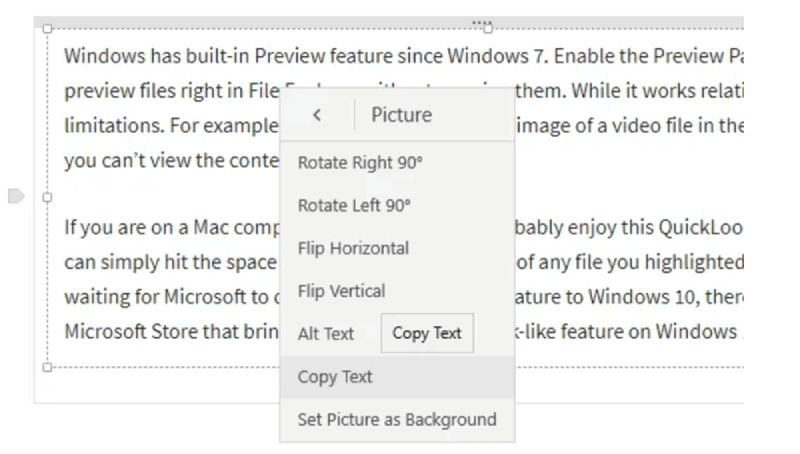 Microsoft OneNote Menyalin Teks dari Gambar