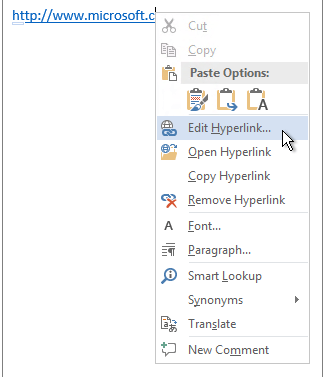 Microsoft Word Edit Hyperlink Change Alamat