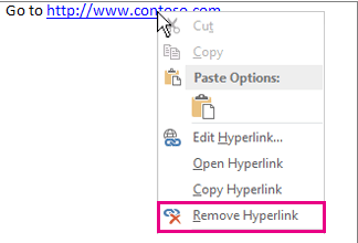 Microsoft Word Supprimer le lien hypertexte