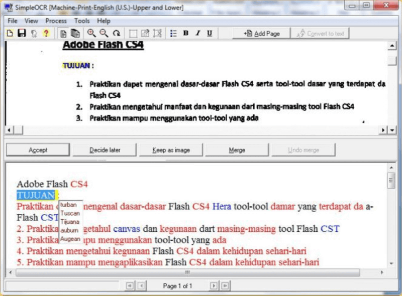 Teks Ekstrak SimpleOCR