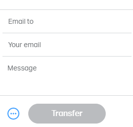 WeTransfer إضافة عنوان البريد الإلكتروني