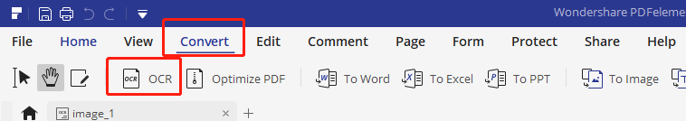 Ang Wondershare PDFelement Pro Convert OCR