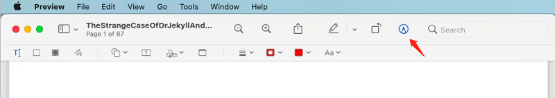 Show Markup Toolbar Icon