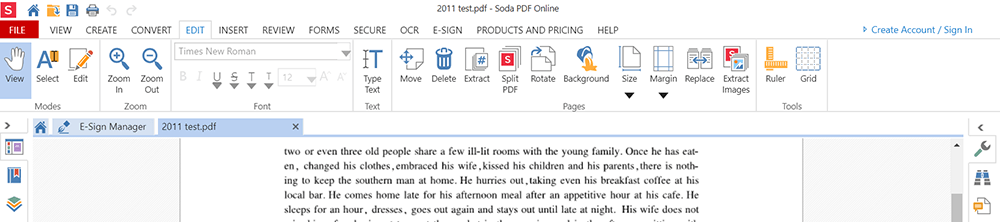 Soda PDF Editor PDF Modifica PDF