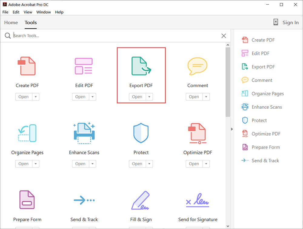 Adobe Acrobat Pro 내보내기 PDF