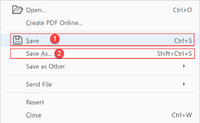 حدد Save to Save PDF in Acrobat