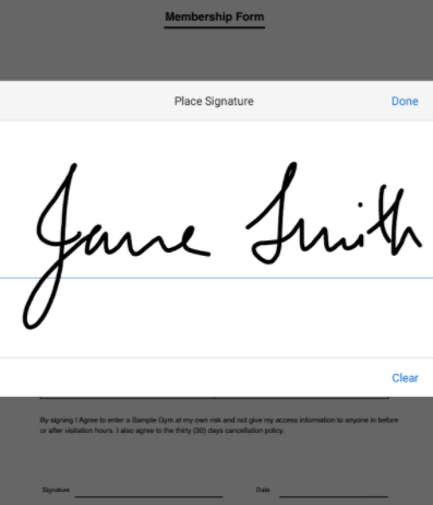 Adobe Fill and Sign Signieren von PDF