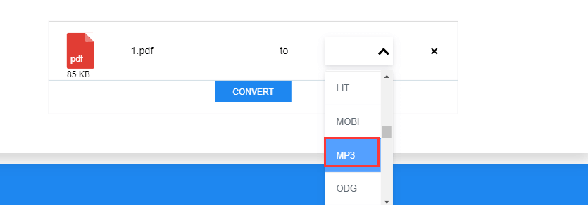 AnyConv PDF till MP3