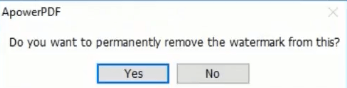 Tanggalin ng ApowerPDF ang Watermark