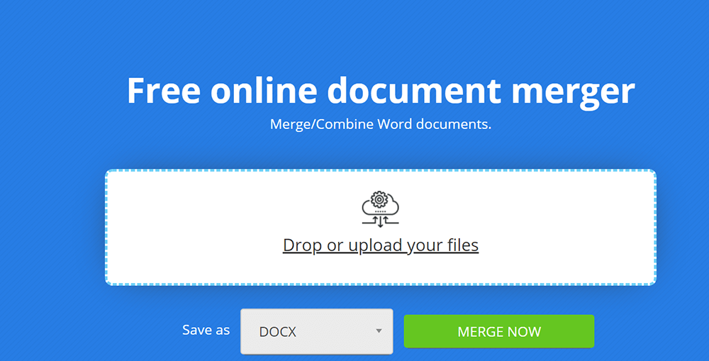 Aspose Merger Cargar archivos