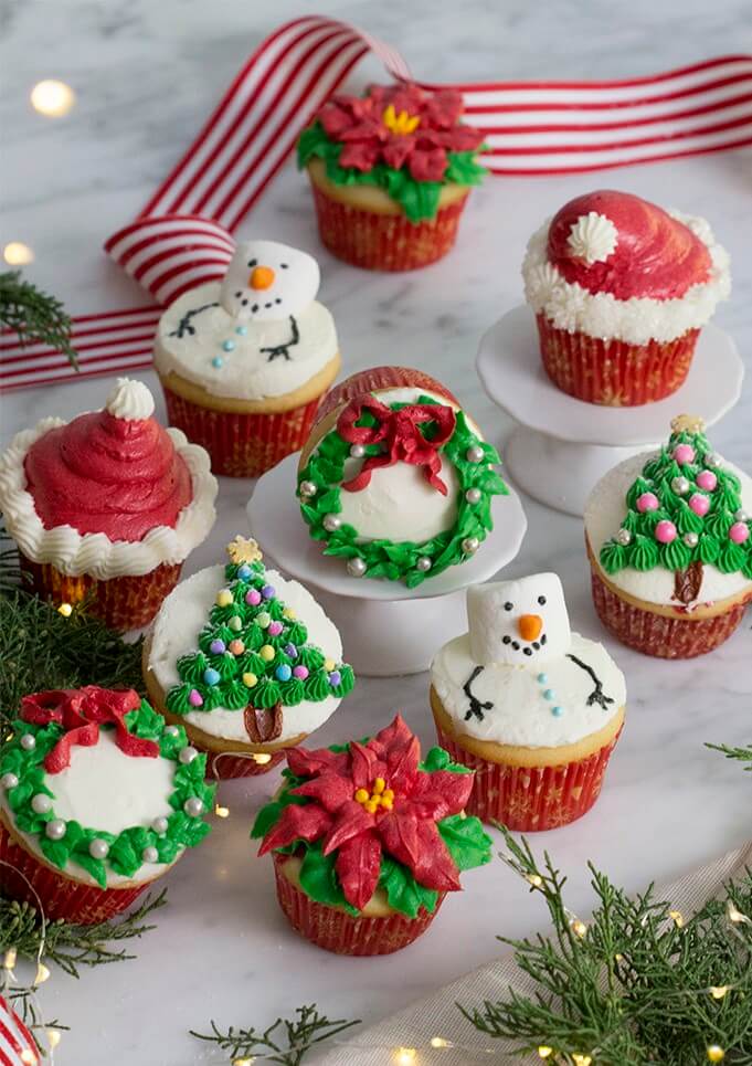 Weihnachts Cupcakes