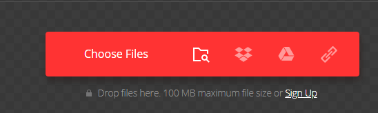 Convertio Docx sa JPG Pumili ng Mga File