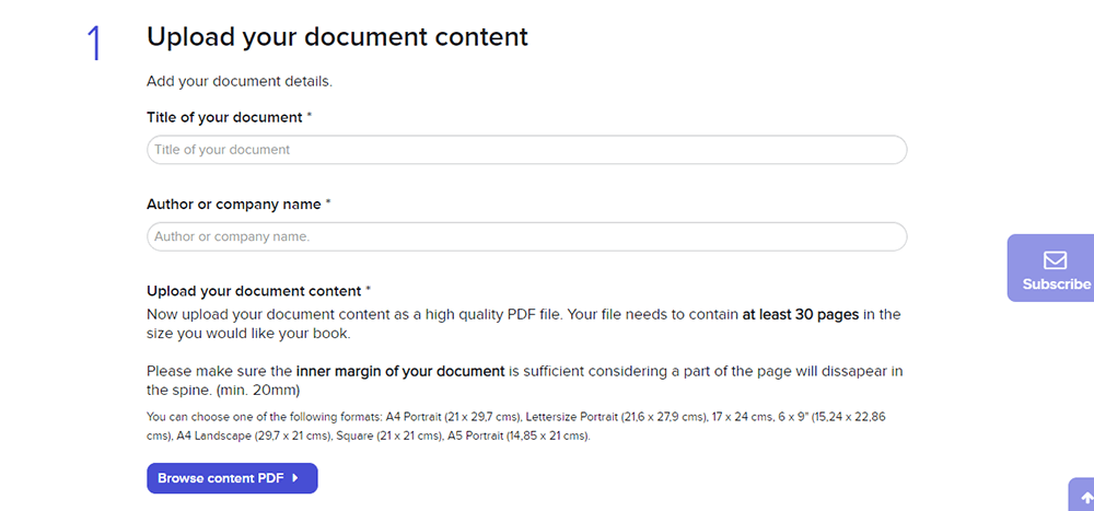 Tạo sách của tôi Tải lên nội dung tài liệu của bạn