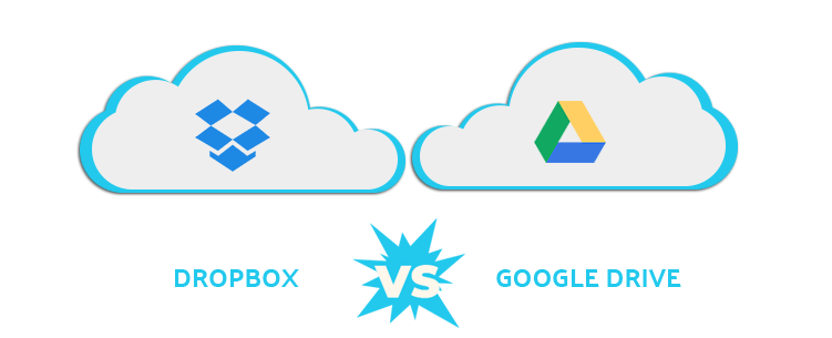 Dropbox contre Google Drive