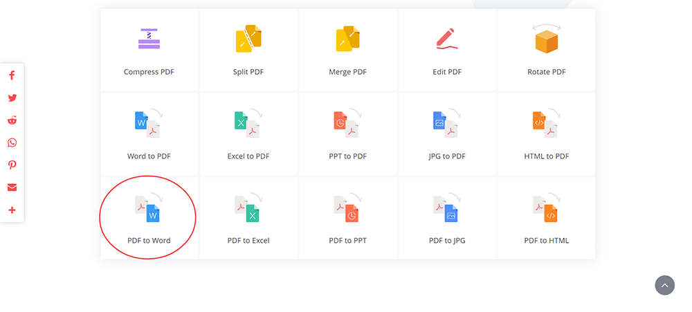 EasePDF Tutti gli strumenti PDF da PDF a Word