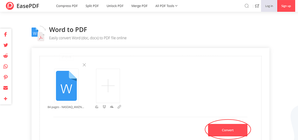 Dosyaları EasePDF Dönüştür