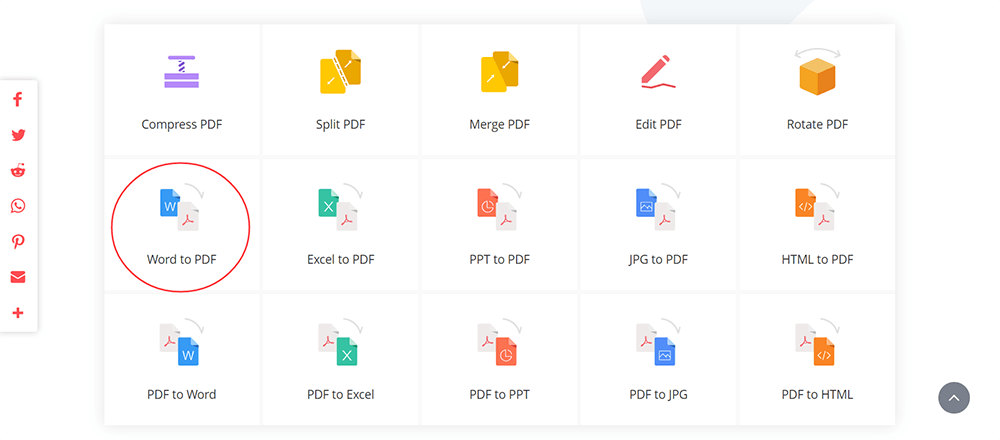 EasePDFからPDFへのファイルの追加