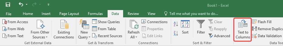  Excel Text to Columns