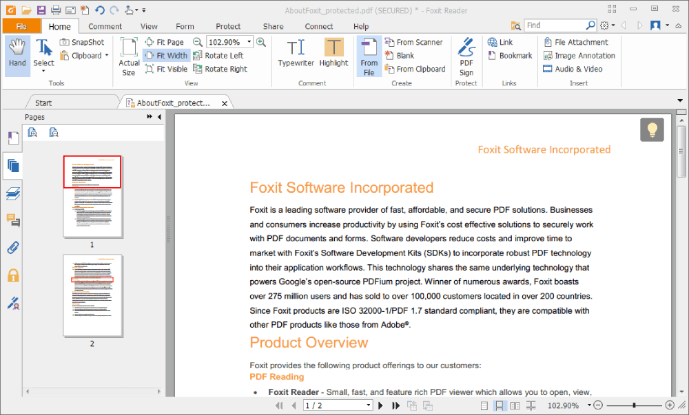 Foxit Reader Đọc PDF