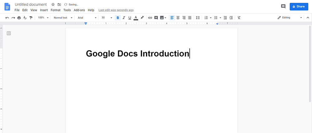 Google Docs Introduction