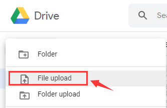 Google Drive File Upload