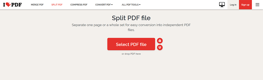 iLovePDF PDF dividido