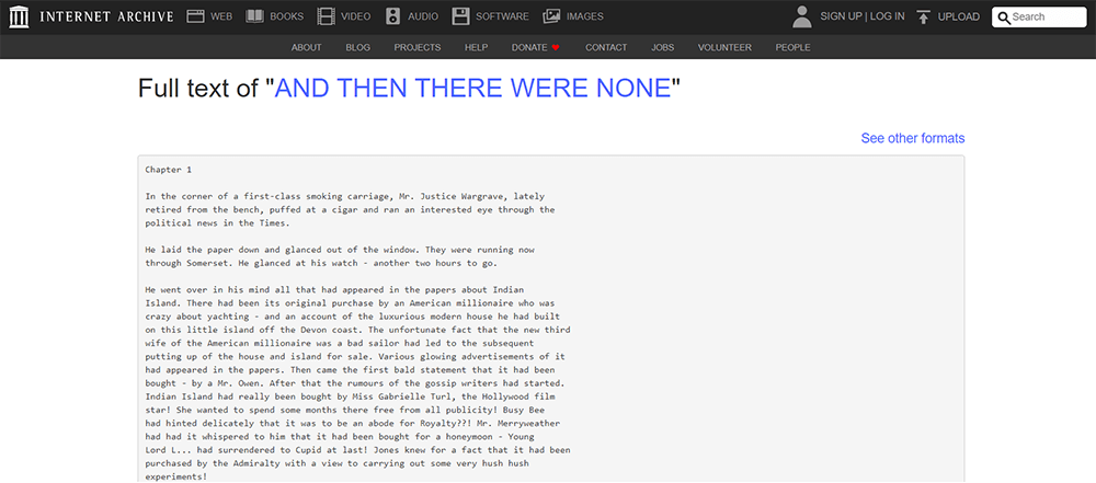 Internet Archive et puis il n'y en avait pas