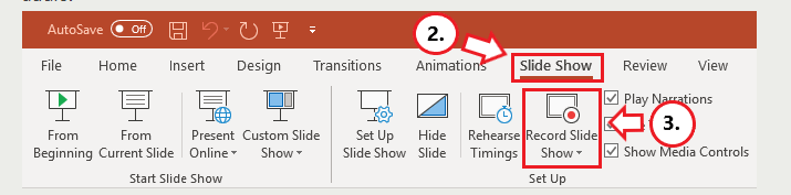 Microsoft PowerPoint Slayt Gösterisi Kaydı Slayt Gösterisi