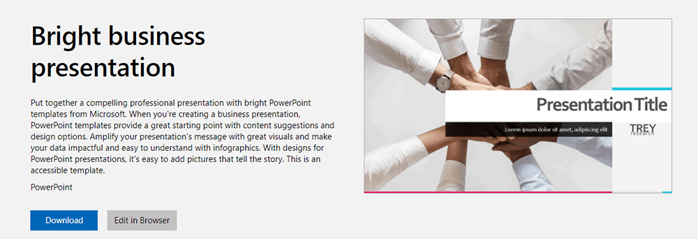 Microsoft PowerPoint-Vorlage Bright Business Presentation