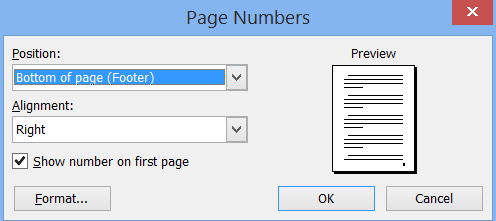 Mga Numero ng Pahina ng Microsoft Word 2003
