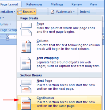 Microsoft Word 2007 breekt continu