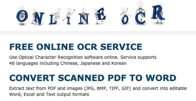 OnlineOCR主頁