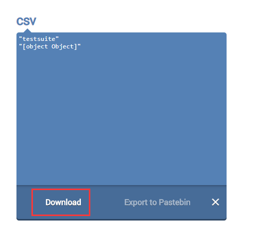 onlinexmltools Tải xuống tệp CSV