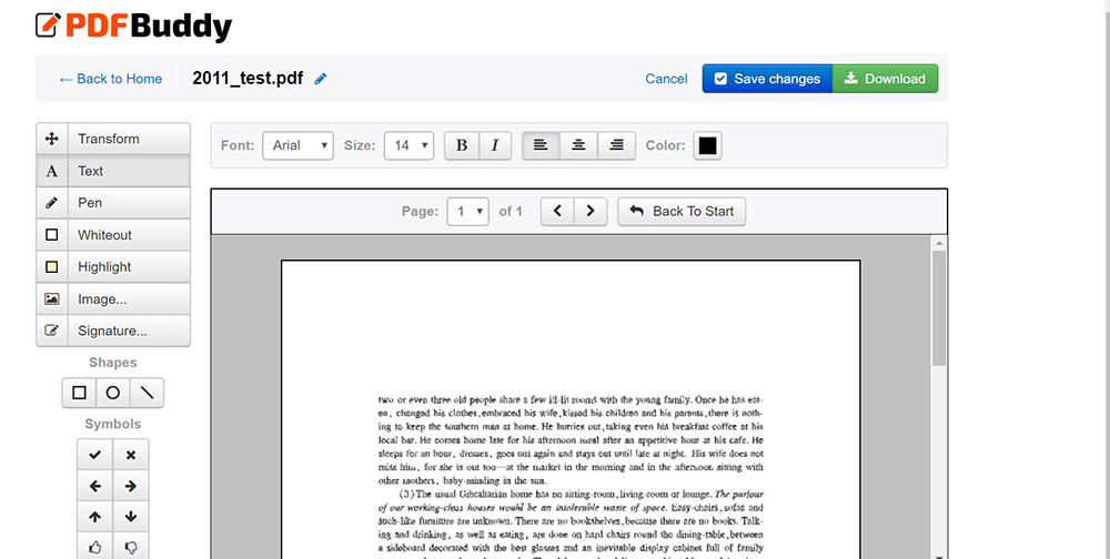 PDF BuddyPDF 编辑 PDF
