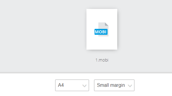 إعداد PDF Candy Mobi إلى PDF