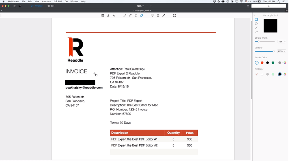 PDF Expert Redact PDF