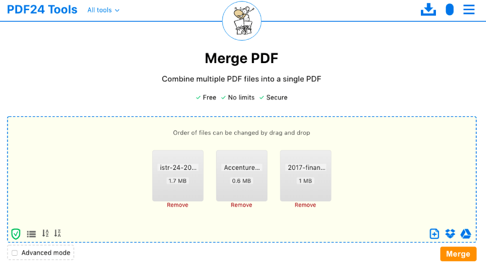 PDF24 PDF Combiner