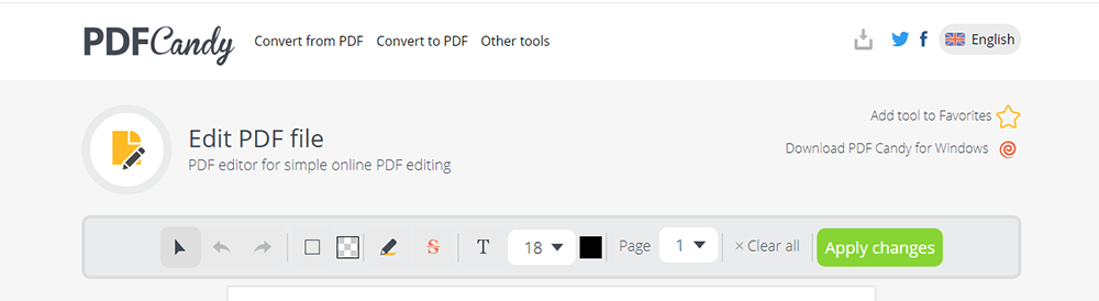 PDF Candy PDF-Tools bearbeiten