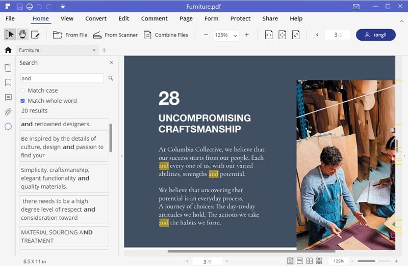 PDFelement Pro Search PDF Result