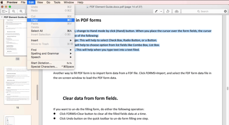 Preview Tekst kopiëren uit PDF